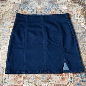 Free People stretchy Denim Skirt